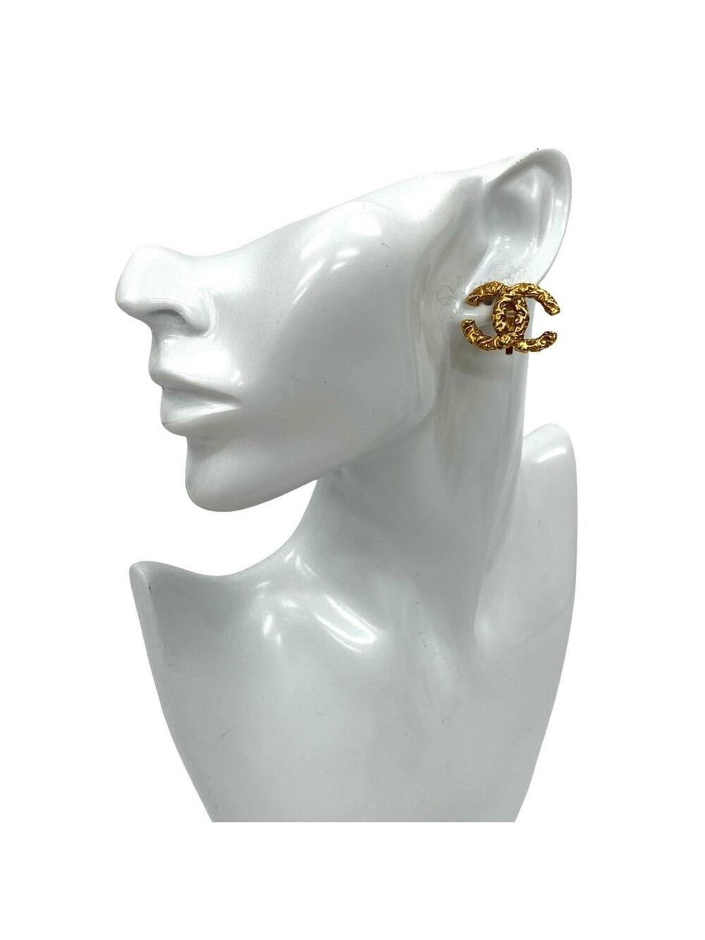 Chanel Cc Logo Clip-On Earrings Metal #209932C15B